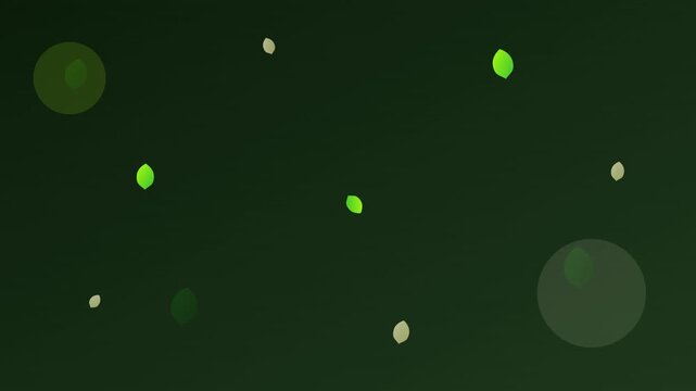 Eco Friendly Green Leaf Abstract Vector Motion