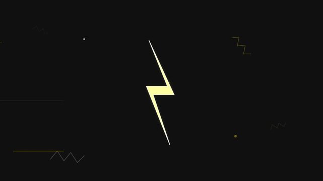 Electric Bolt Flash Energy Speed Power Graphic