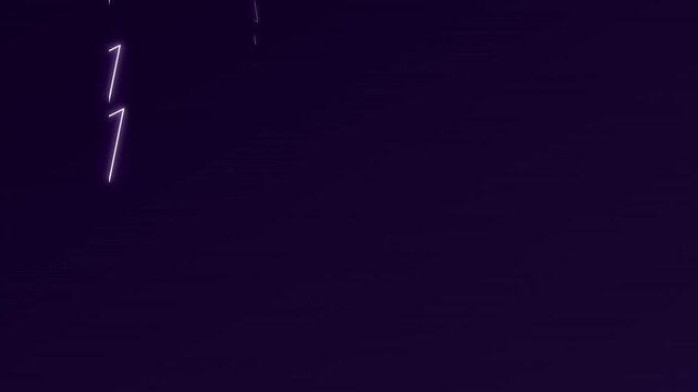 electric lightning strikes vector style purple glow