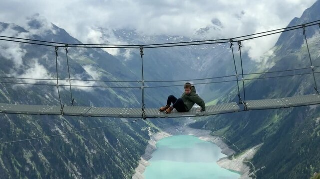 Hiking and exploring Olpererhuette in Austria with stunning views of the mountains and water