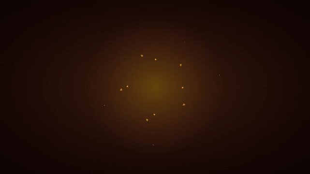 Flat Vector Subatomic Collision with Warm Sunset Gradient Style
