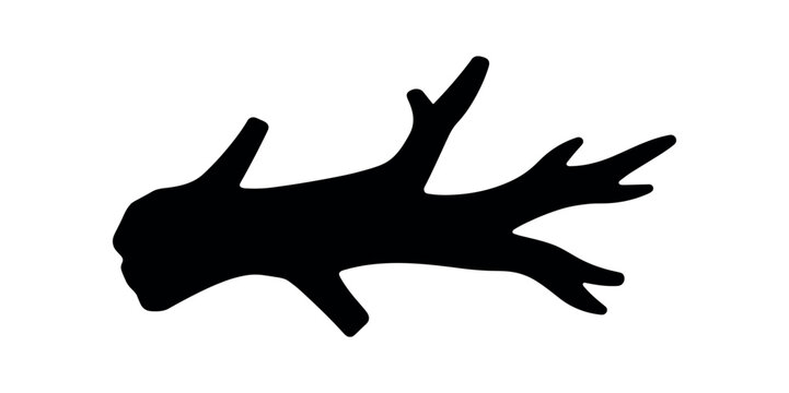 Tree branch icon. Wood, twig, log, driftwood, fallen limb, nature, forestry, firewood. Flat vector illustration isolated on white background.