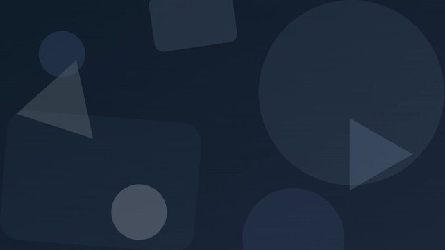 floating translucent geometric shapes corporate background animation