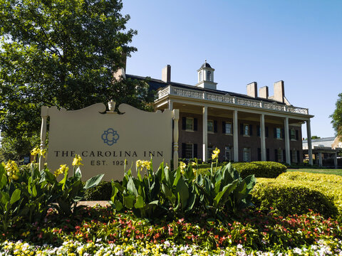 Chapel Hill, NC - USA - 6-30-2026: The Carolina Inn on the campus of the University of North Carolina