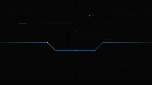 Futuristic Circuit Board Tracing Lines Digital Effect