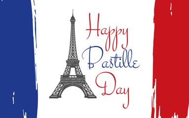Happy Bastille day france greetings Celebration, bastille day greetings design © Funtastech