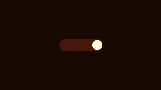Minimalist toggle switch animation: on and off ui interaction for mobile apps and web 4k
