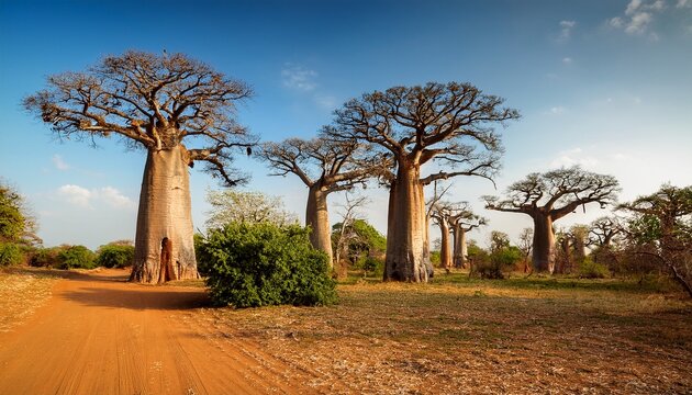 giant baobabs from the bandia nature reserve in senegal
