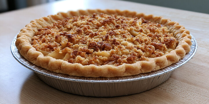 Dutch Apple Pie on the table