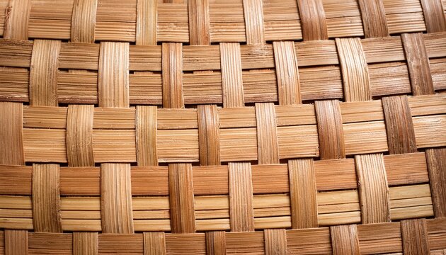 woven bamboo wall thai style pattern nature texture background basketry bamboo mat seamless pattern top view