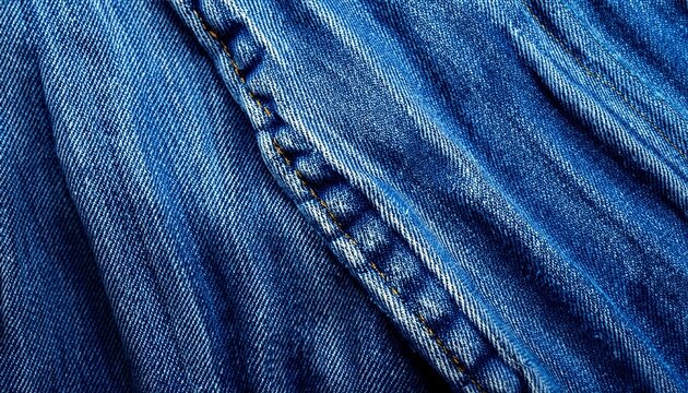 closeup of indigo blue denim texture background