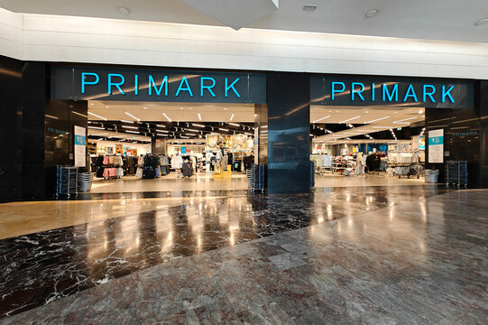 Alicante, Spain - June 30, 2026: Primark Retail Storefront Inside Shopping Centre, Popular Fashion and Homeware Chain