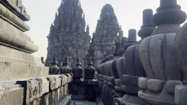 view of Prambanan temple