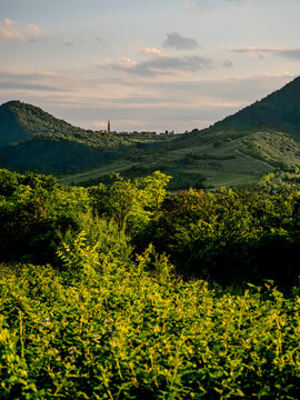 Colli Euganei - paesaggi contadino  e rurale- Arqu&agrave; Petrarca - Padova - Veneto - Italia