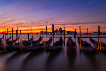 Venice Gondolas an Sunrise © Semih