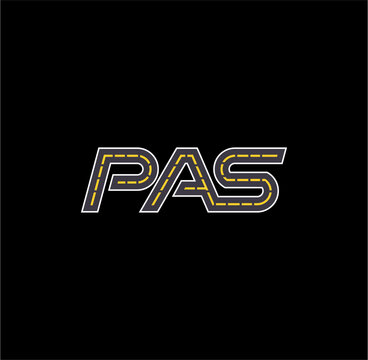 pas monogram logo concept illustration