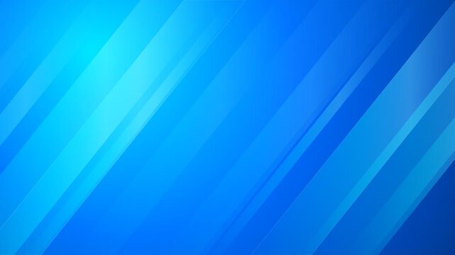 Blue abstract diagonal lines motion background with soft glowing light