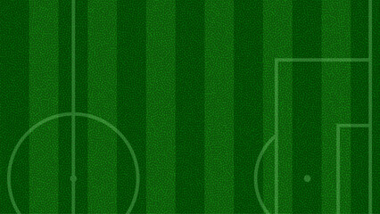 Obraz premium Football field vector background. Soccer pitch with white markings on green grass. Sports stadium turf texture for match broadcast, tournament banner or game design wallpaper layout.