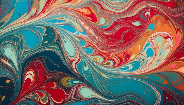 abstract liquid ebru marbling texture