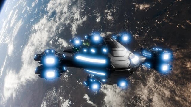 An epic science fiction scene