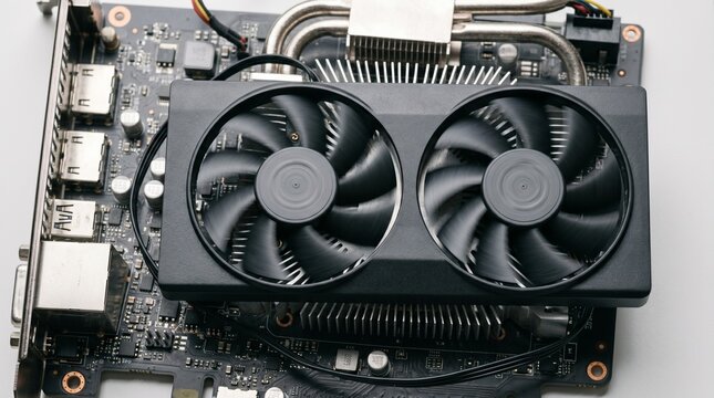 Powerful Desktop Computer Graphics Card GPU Dual Fan Cooling