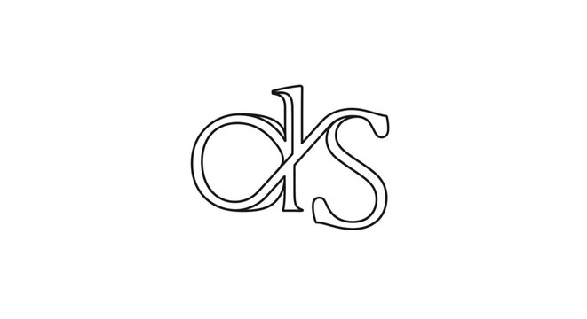 Stylish lettering of aks on white background