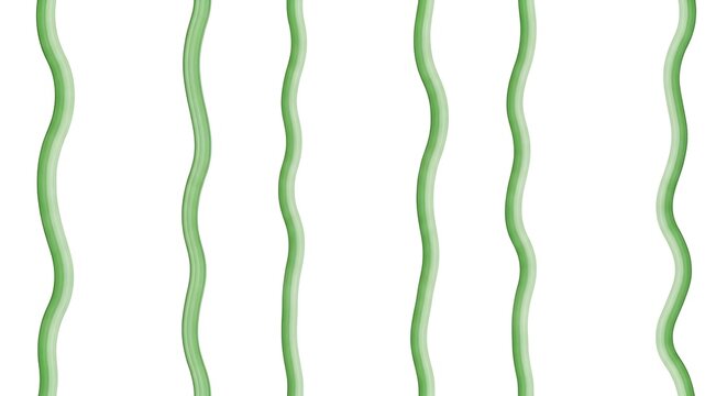 Abstract green wavy vertical lines minimalist organic flow design