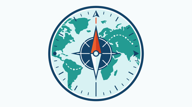 Compass Navigation Tool Direction Indicator.