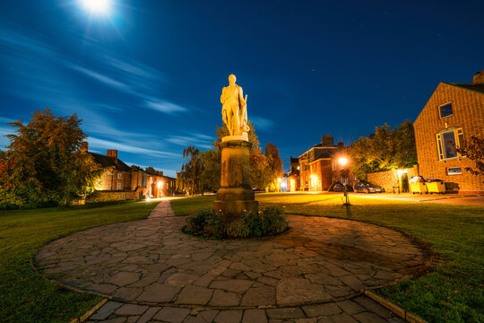 Horatio Nelson staue in Norwich, England. One of Britains most heroic leaders