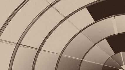 Abstract Geometric Circular Radar Background for Tech Presentation Cover © Arthapicture