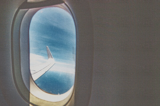 view from airplane window