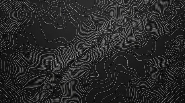 Minimal Topographic Contour Line Background