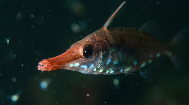 longspine snipefish extreme closeup