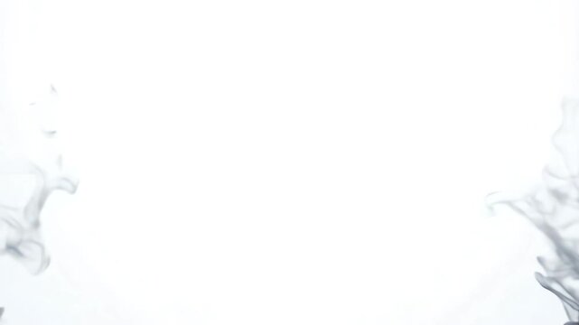Ethereal abstract motion of a soft textured grey surface dissolving into an infinite white void representing solitude and peace in a seamless loop