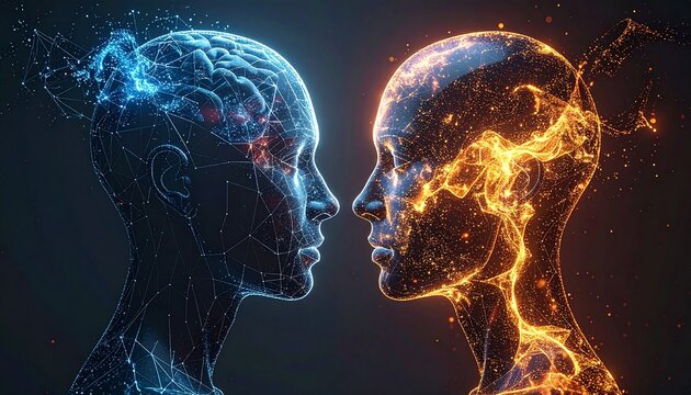 human head and brain