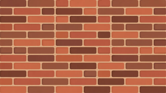 Close-up view of red brick wall with mortar and subtle texture details