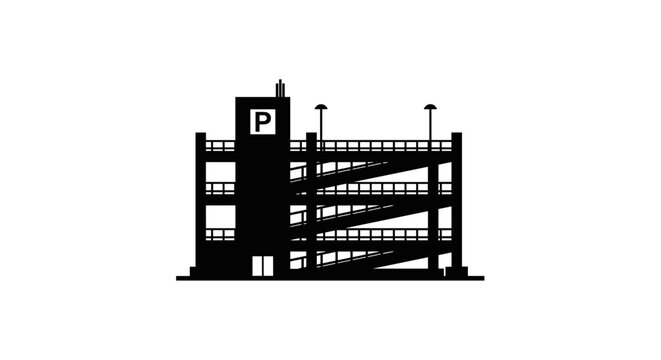 Multi Level Parking Garage Structure.
