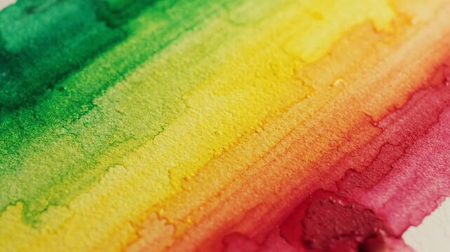 Soft watercolor wash in green yellow and red blending slowly at a tilted angle for a peaceful and rhythmic reggae inspired backdrop