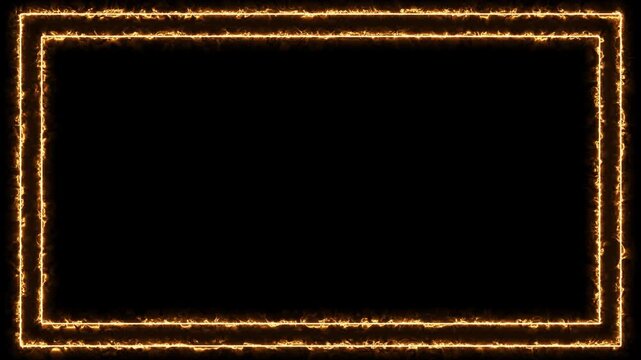 Elegant Gold Frame on Black Background with Luxury Vintage Border Decorative Texture and Blank Copy Space Illustration Design for Christmas Wallpaper and Premium Art Template