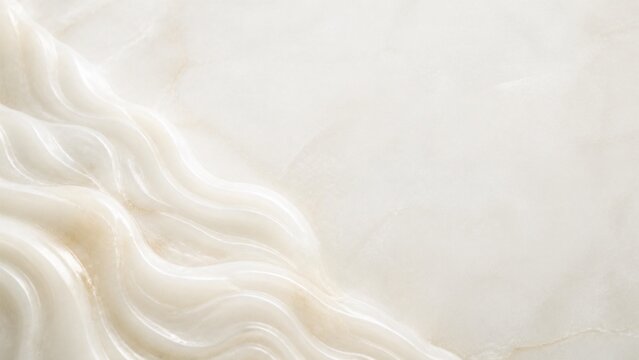 White Jade Wave Relief Background for Spa Branding