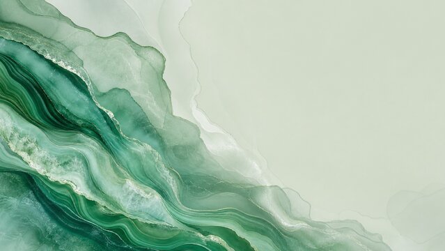 Malachite Jade Flow Background for Natural Tea Packaging
