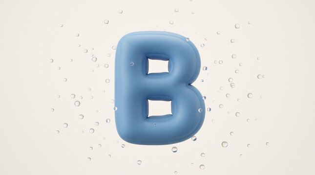 Inflatable Blue Balloon letter B