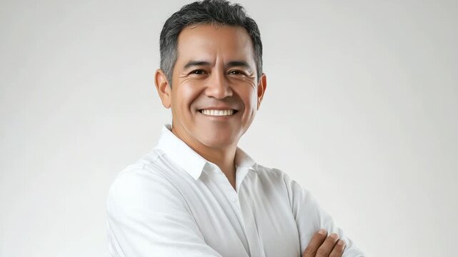 Mature man smiling face portrait