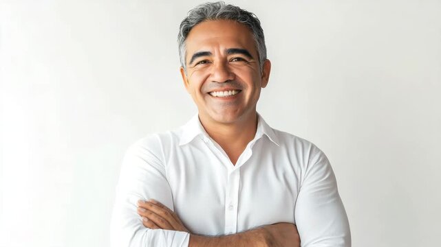 Mature man smiling face portrait