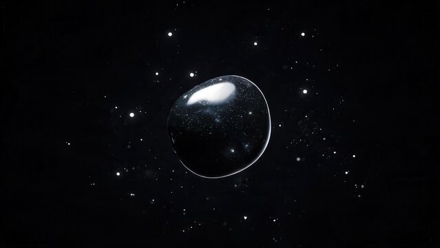 Glowing bubble in space