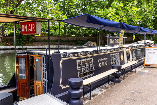 Little Venice is an affluent residential district in North West London, England, around the junction of the Paddington Arm of the Grand Union Canal,. Shot on 30 June 2026.