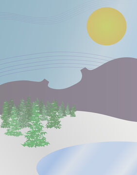 winter music landscape