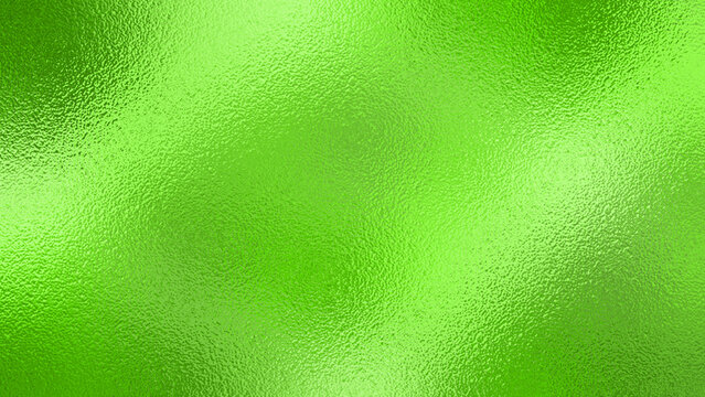 Soft Green foil glass texture background. Abstract gradient bright light reflection and shiny rough texture surface. Glass effect background