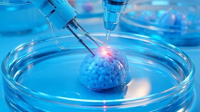 Nanorobots Assisted IVF Fertilization Scene