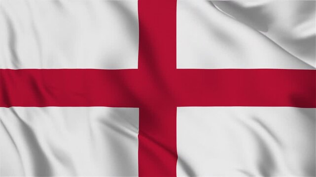 England flag st george cross english patriotism national symbol country identity waving fabric, perfect for depicting national identity, historical events, sports, and cultural themes.